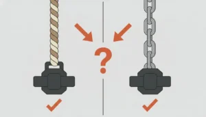 Rope or chain for dip belt, what is best?