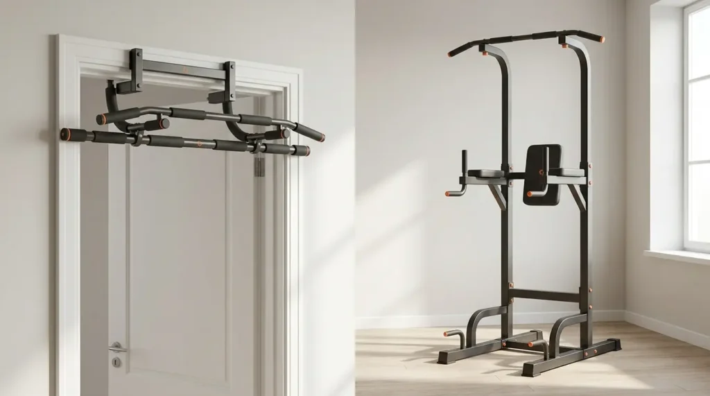 What options are there for no drill pull up bars?