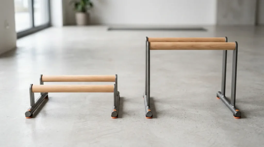 low parallettes vs high parallettes