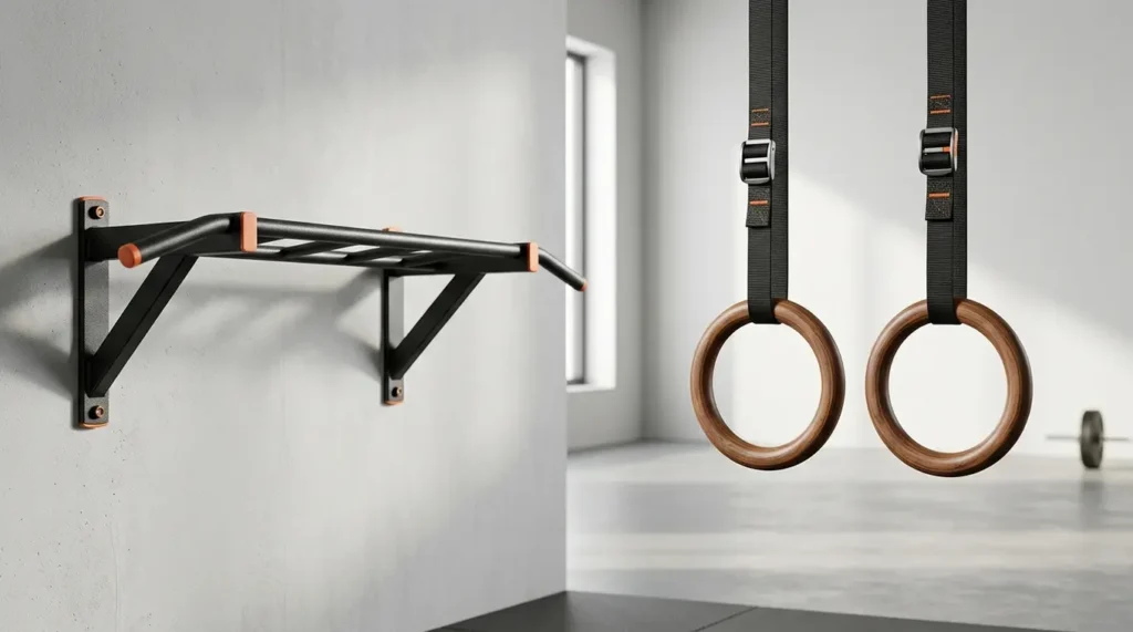 gymnastic rings vs pull up bar